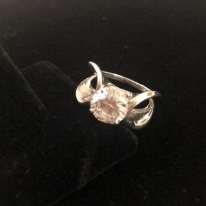 Sterling Silver  CZ Ring, 6.4 grams